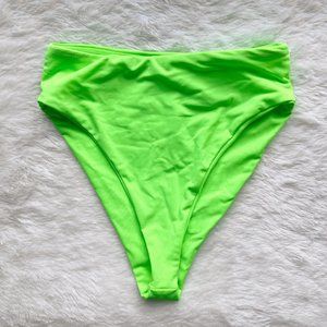 HOT & DELICIOUS Neon High Rise Bikini Bottoms